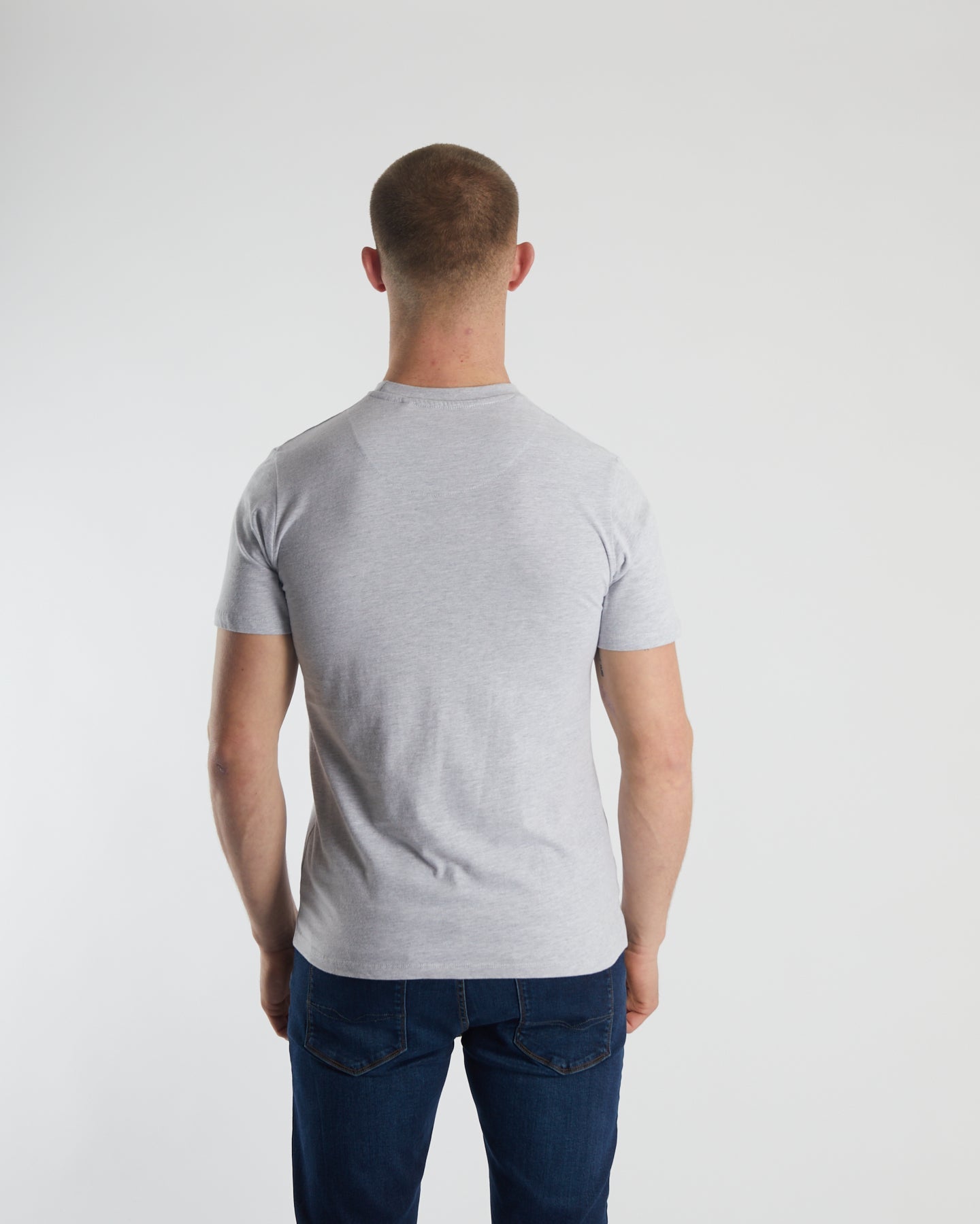 Basic Caden O Neck Tee Pebble