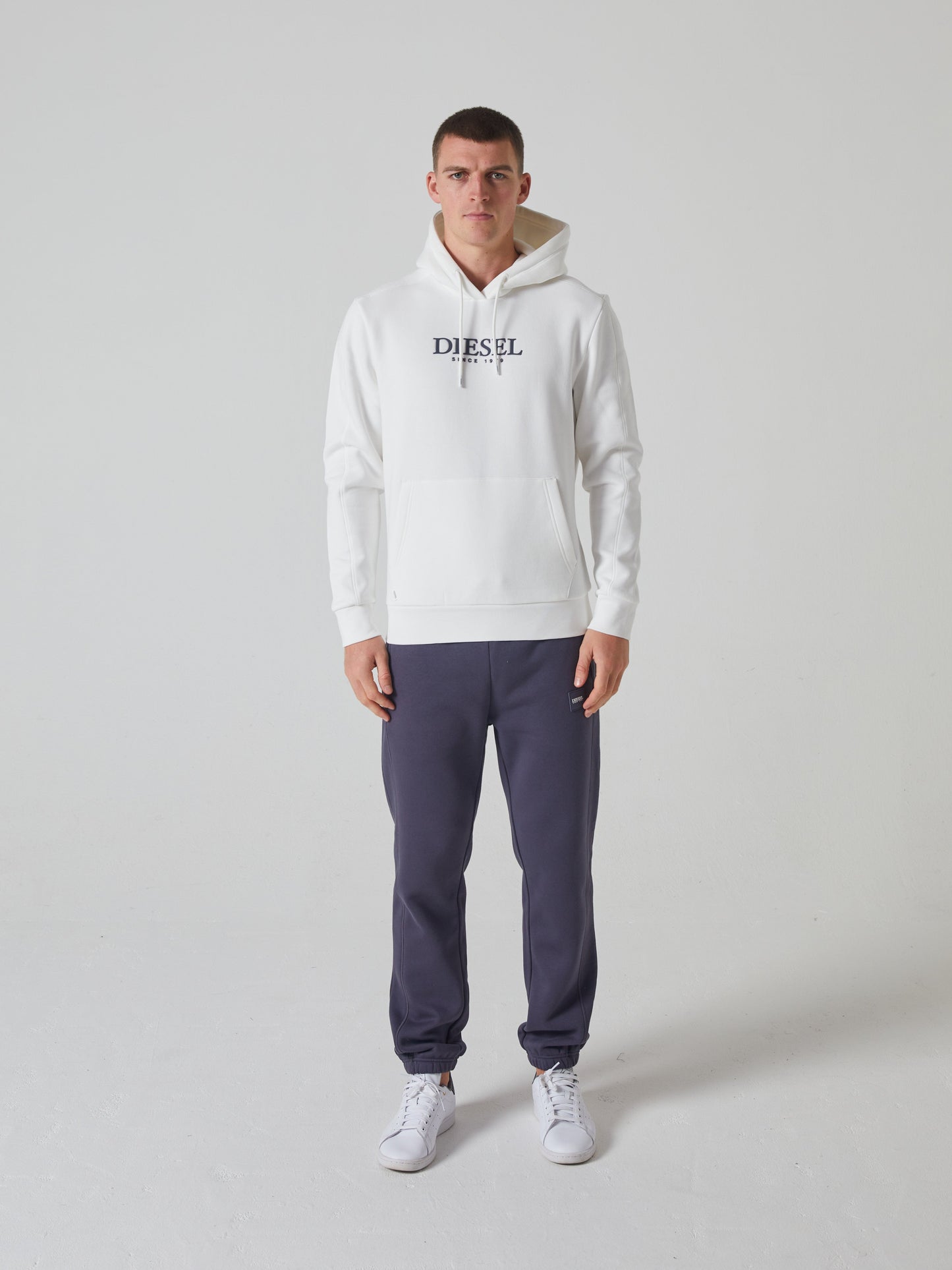 Diesel Burke Hoodie Solar White