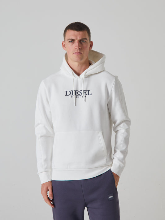 Diesel Burke Hoodie Solar White