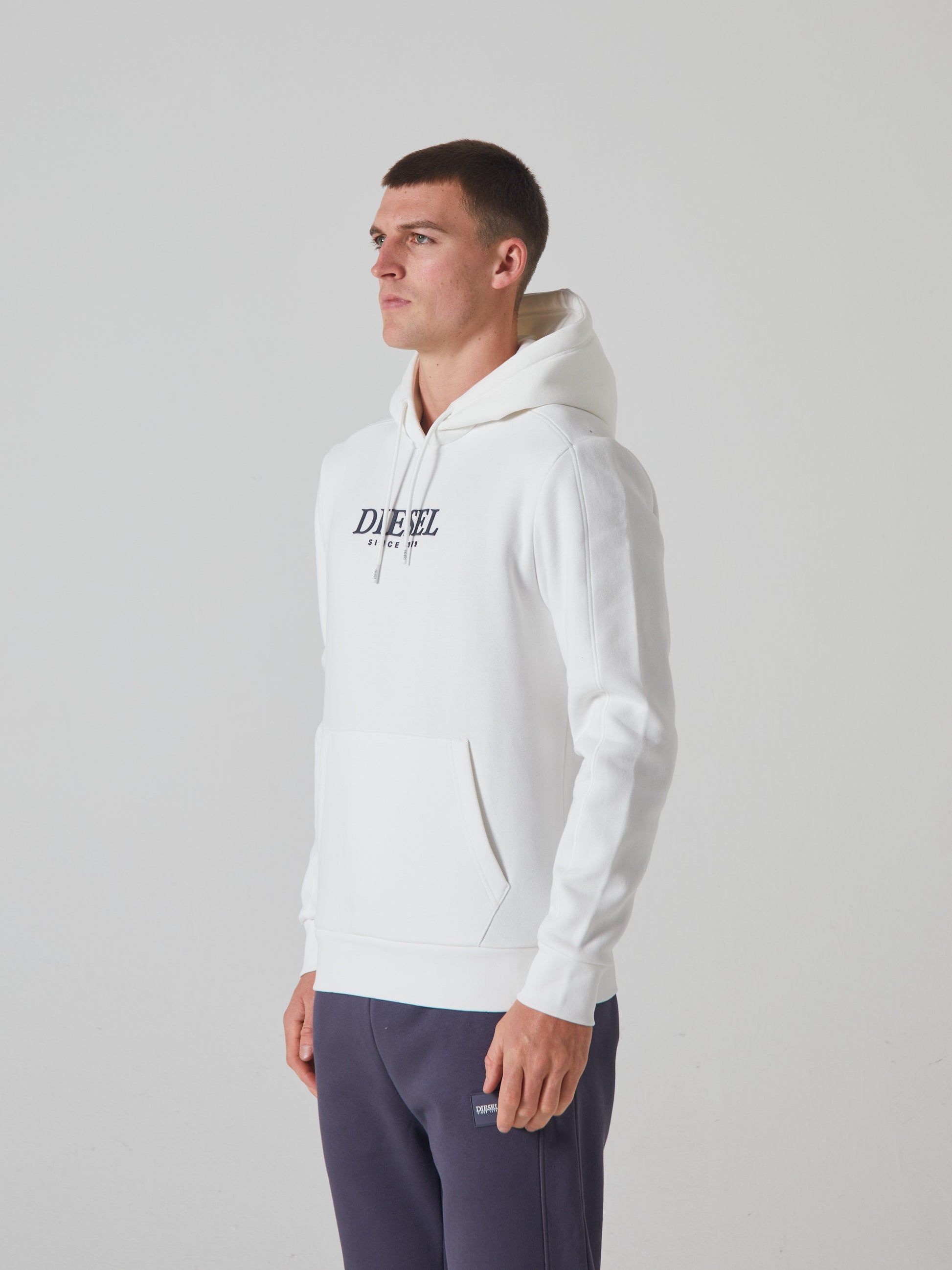 Diesel Burke Hoodie Solar White