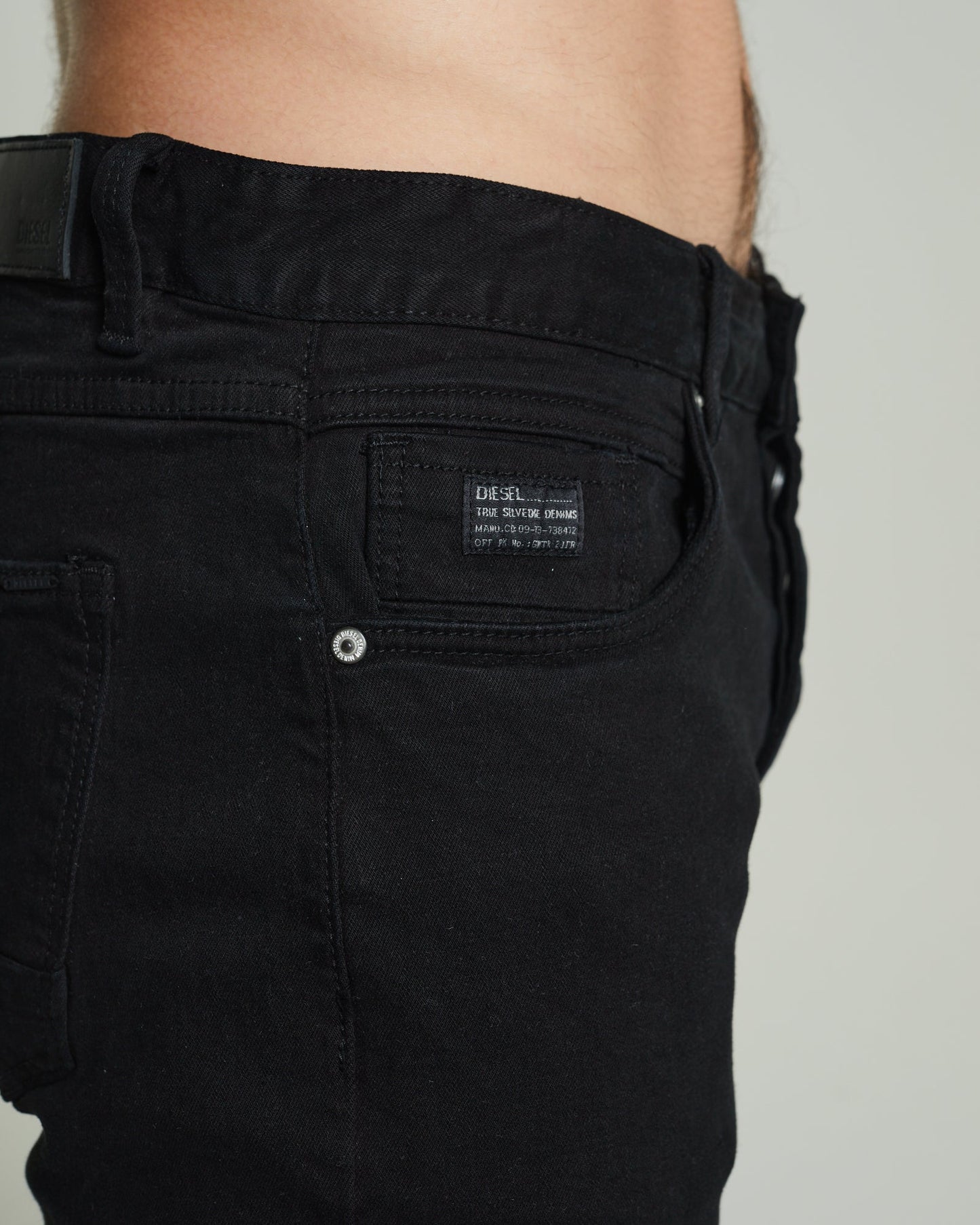 Diesel Holden Tapered Black Jeans