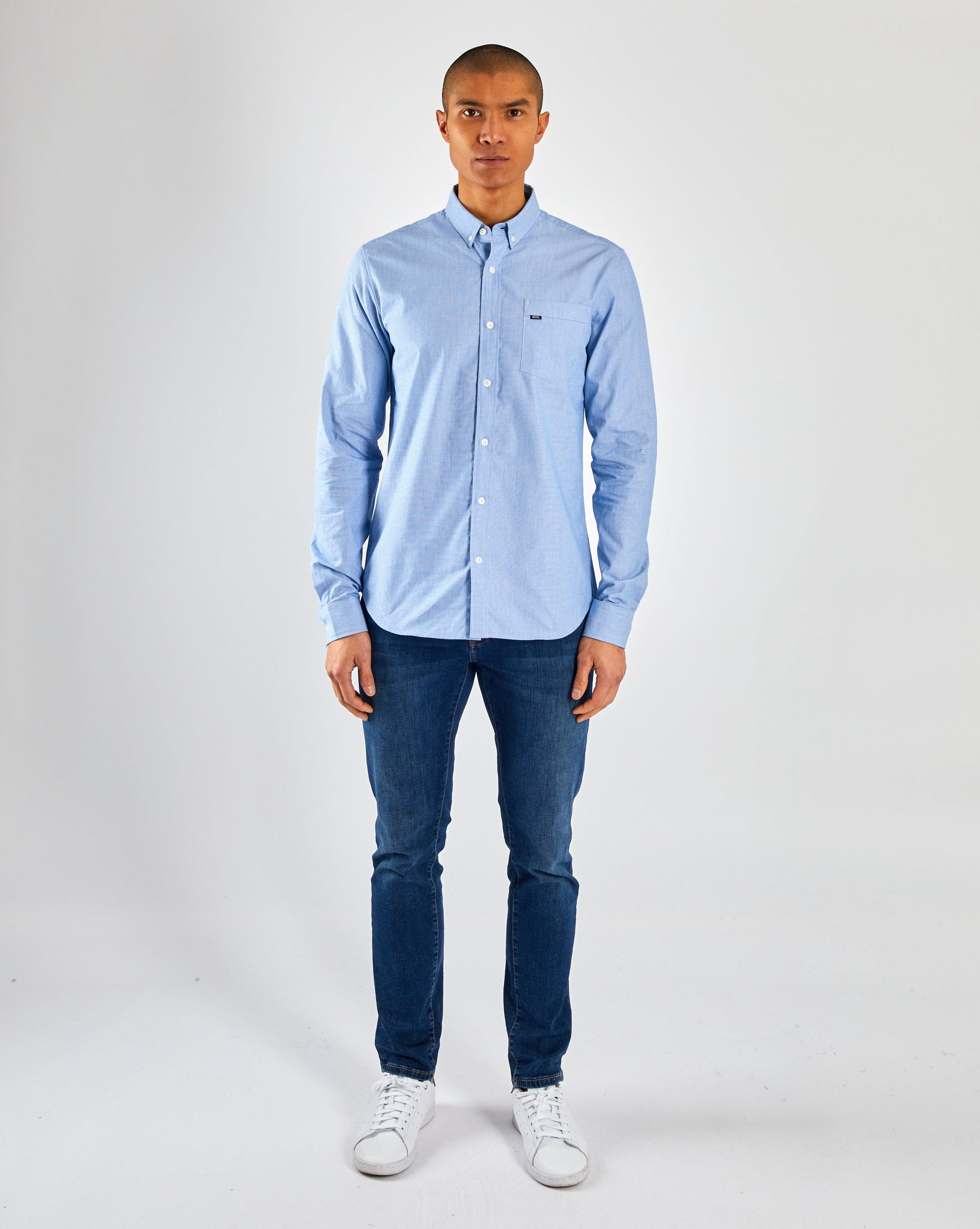 Diesel Jenk LS Shirt Blue