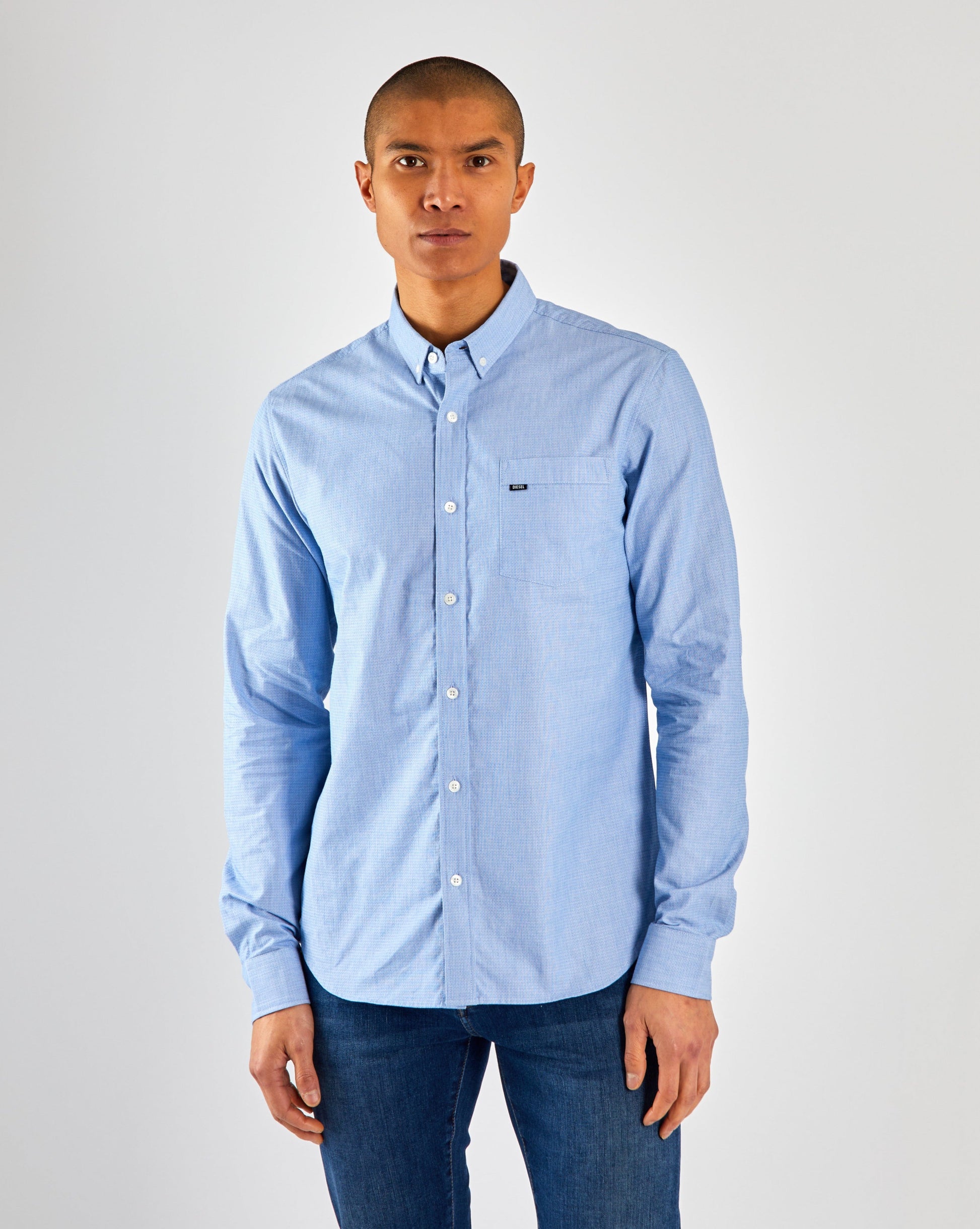 Diesel Jenk LS Shirt Blue