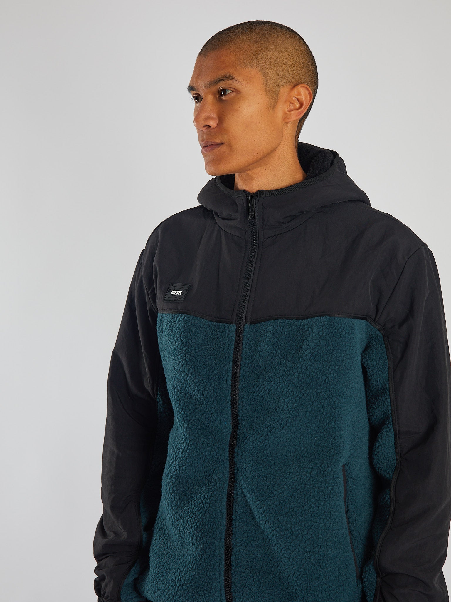 Diesel Kal Fleece Jacket Tidal Teal