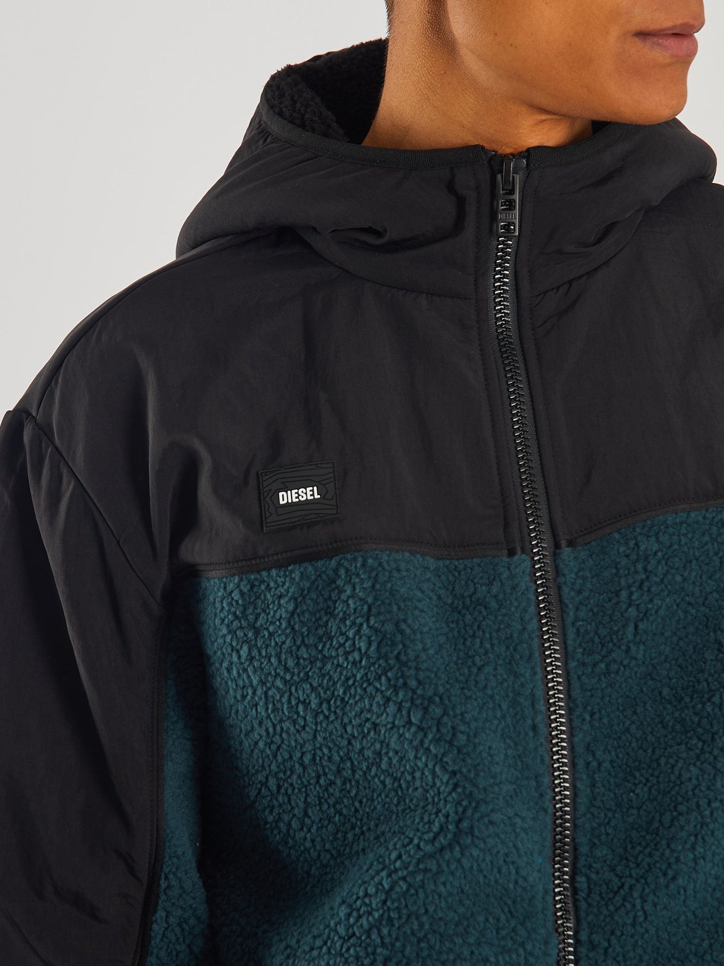 Diesel Kal Fleece Jacket Tidal Teal