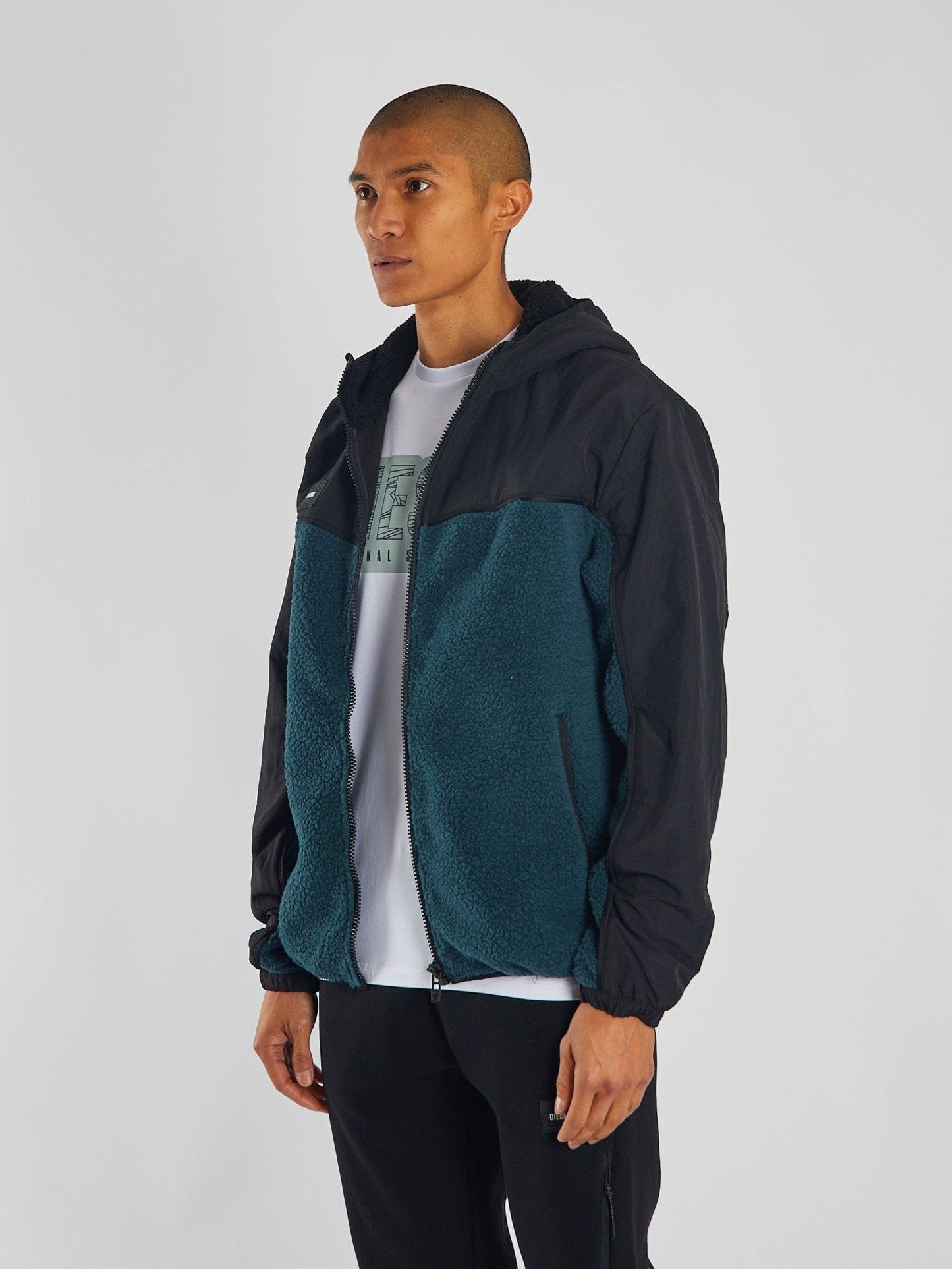 Diesel Kal Fleece Jacket Tidal Teal