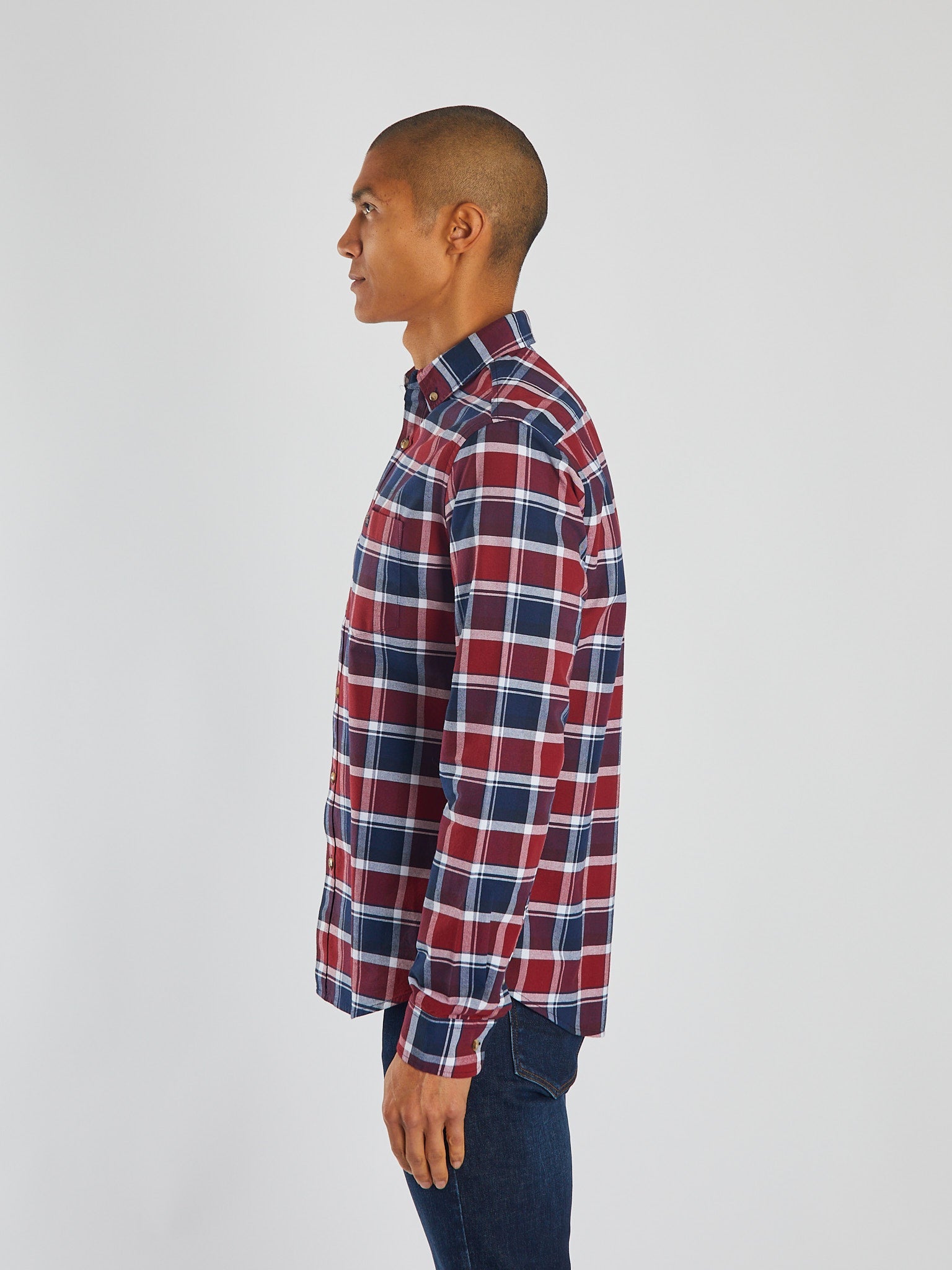 Diesel Scout LS Shirt Navy/Red Check