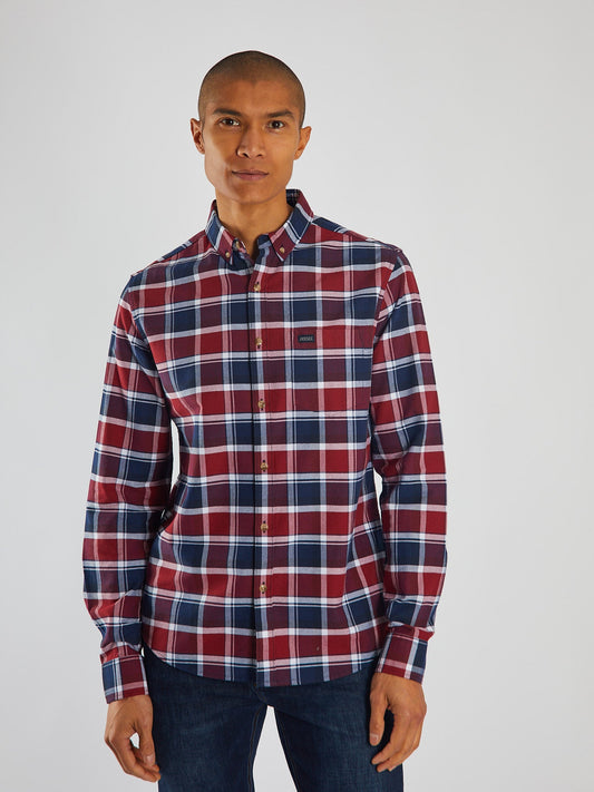 Diesel Scout LS Shirt Navy/Red Check