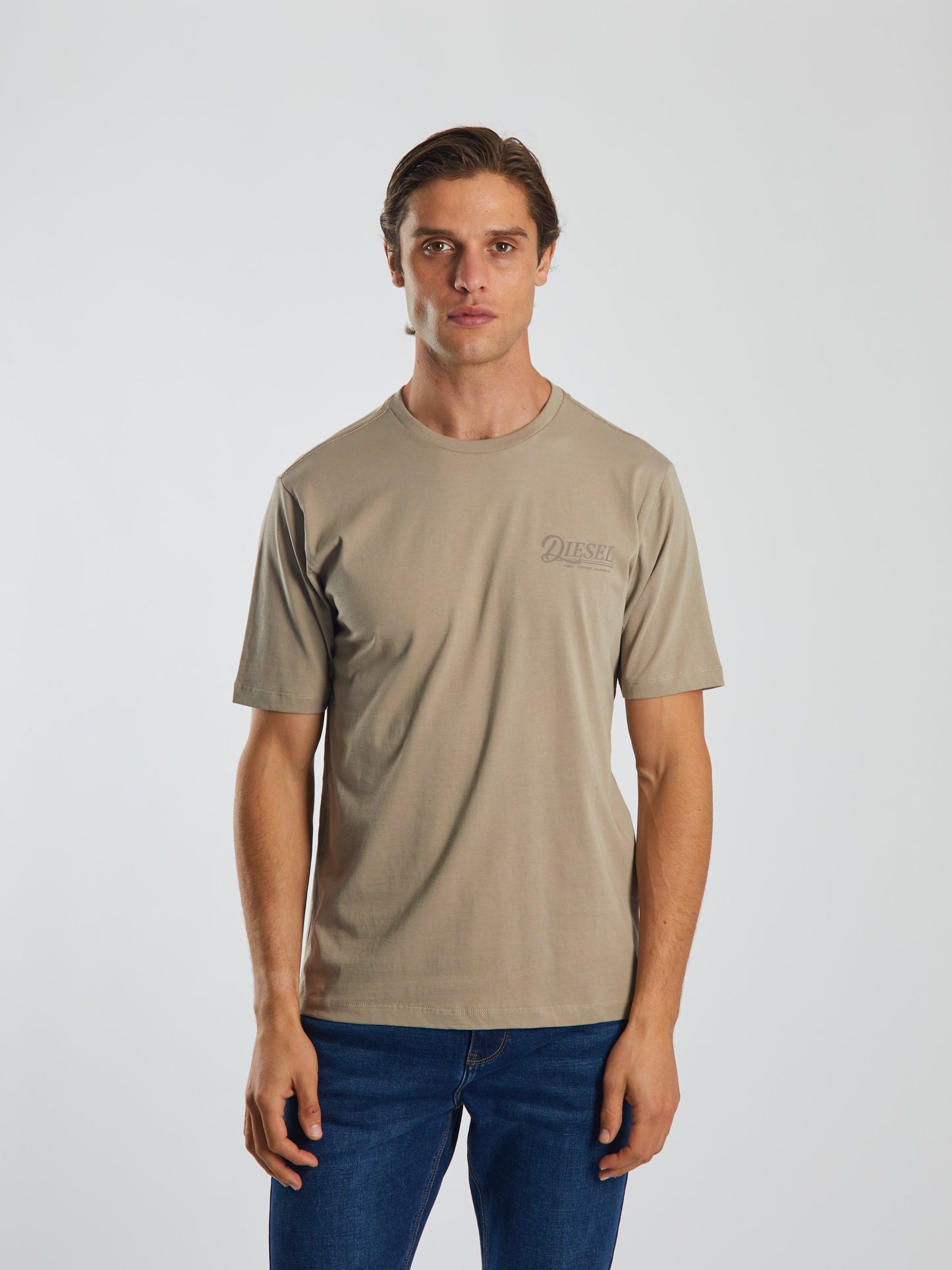 Diesel Soren Tee Stone Biscuit