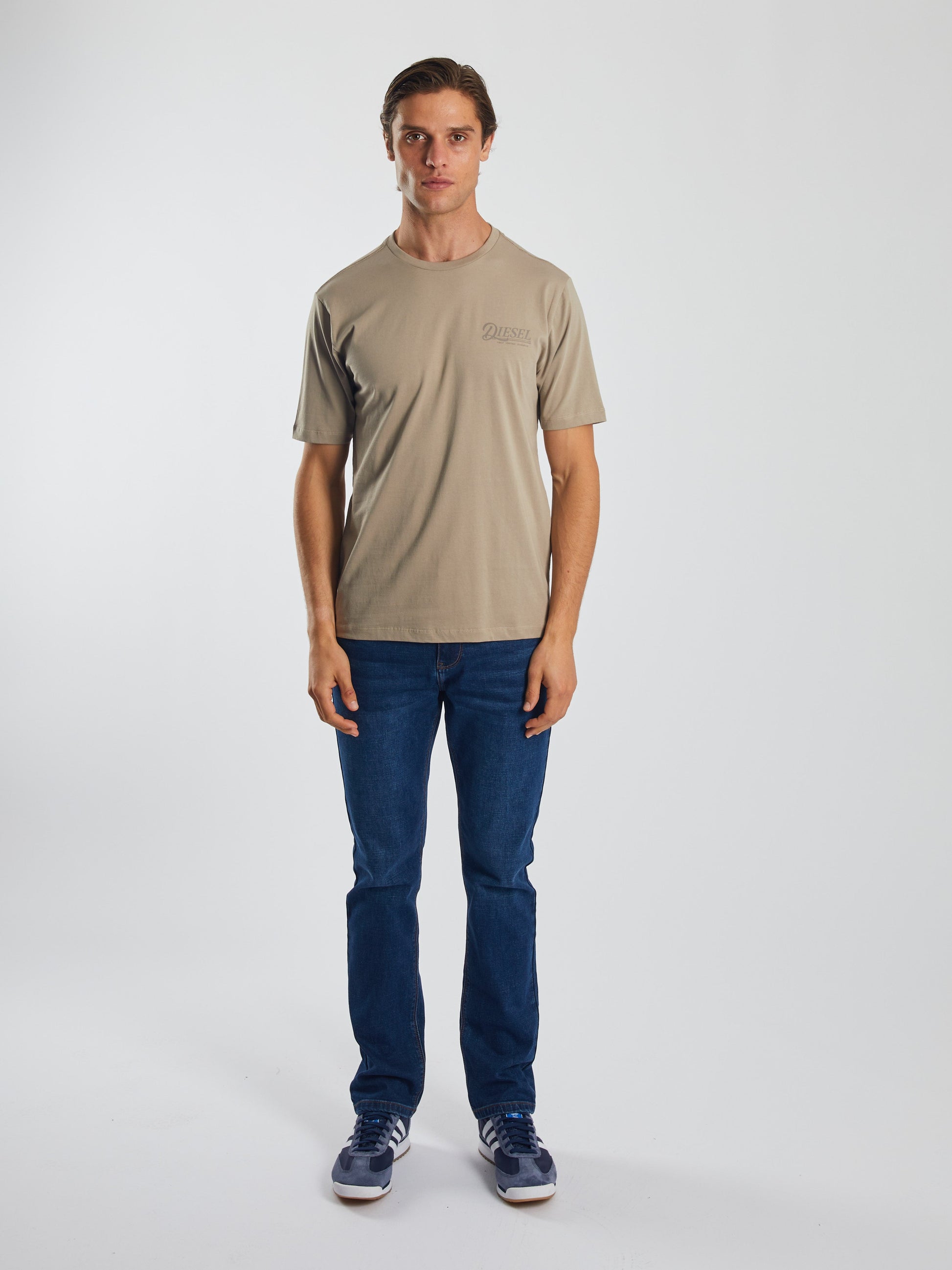 Diesel Soren Tee Stone Biscuit