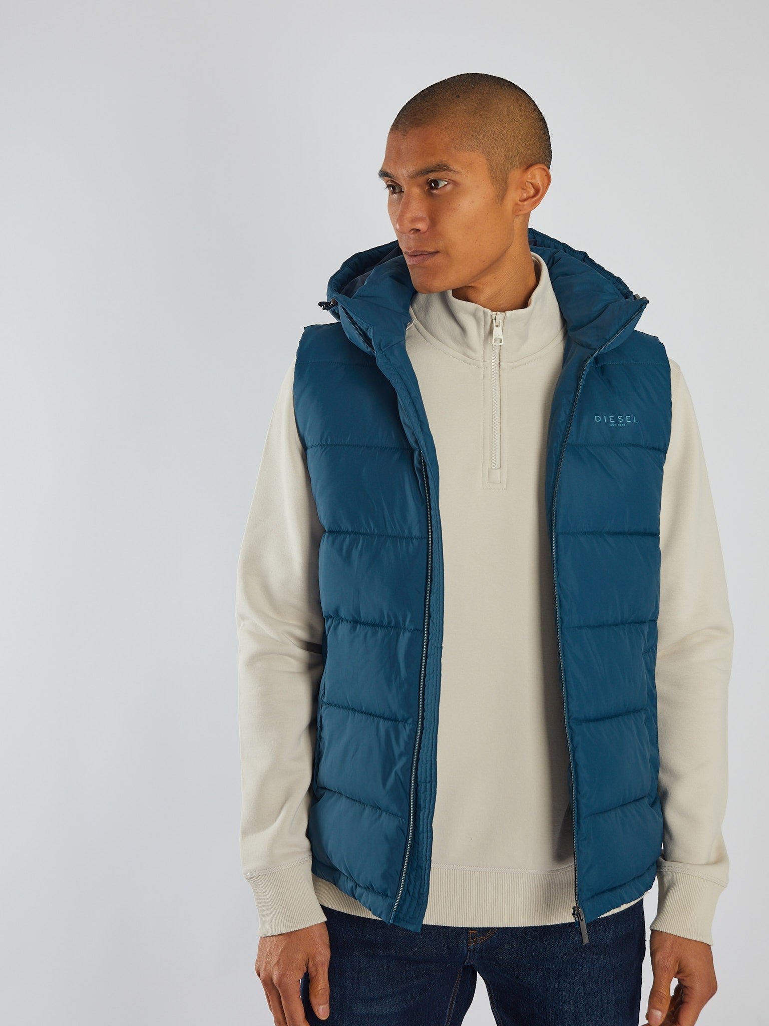 Diesel Tate Gilet Midnight Teal