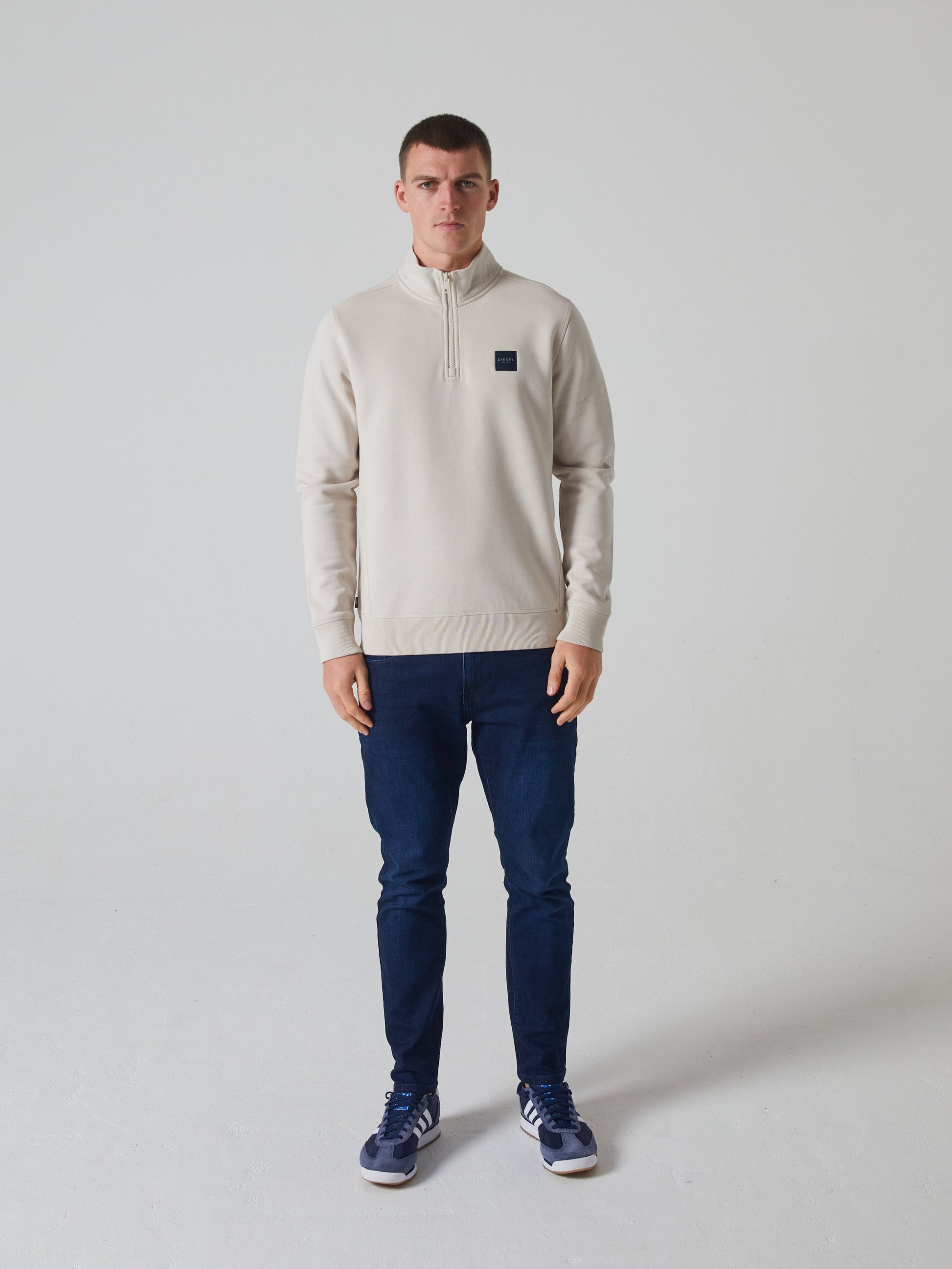 Thomas Half Zip Bone