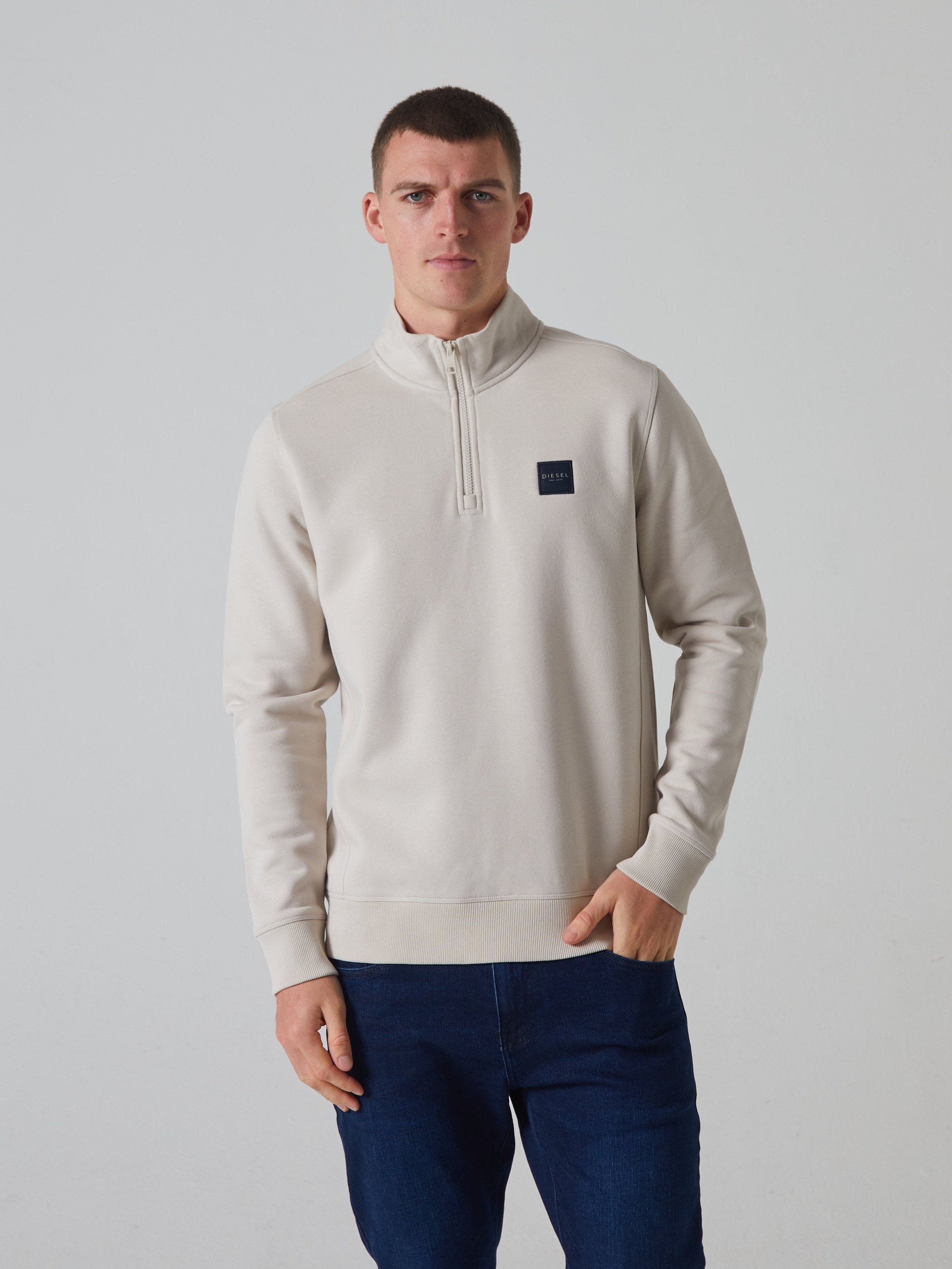 Thomas Half Zip Bone