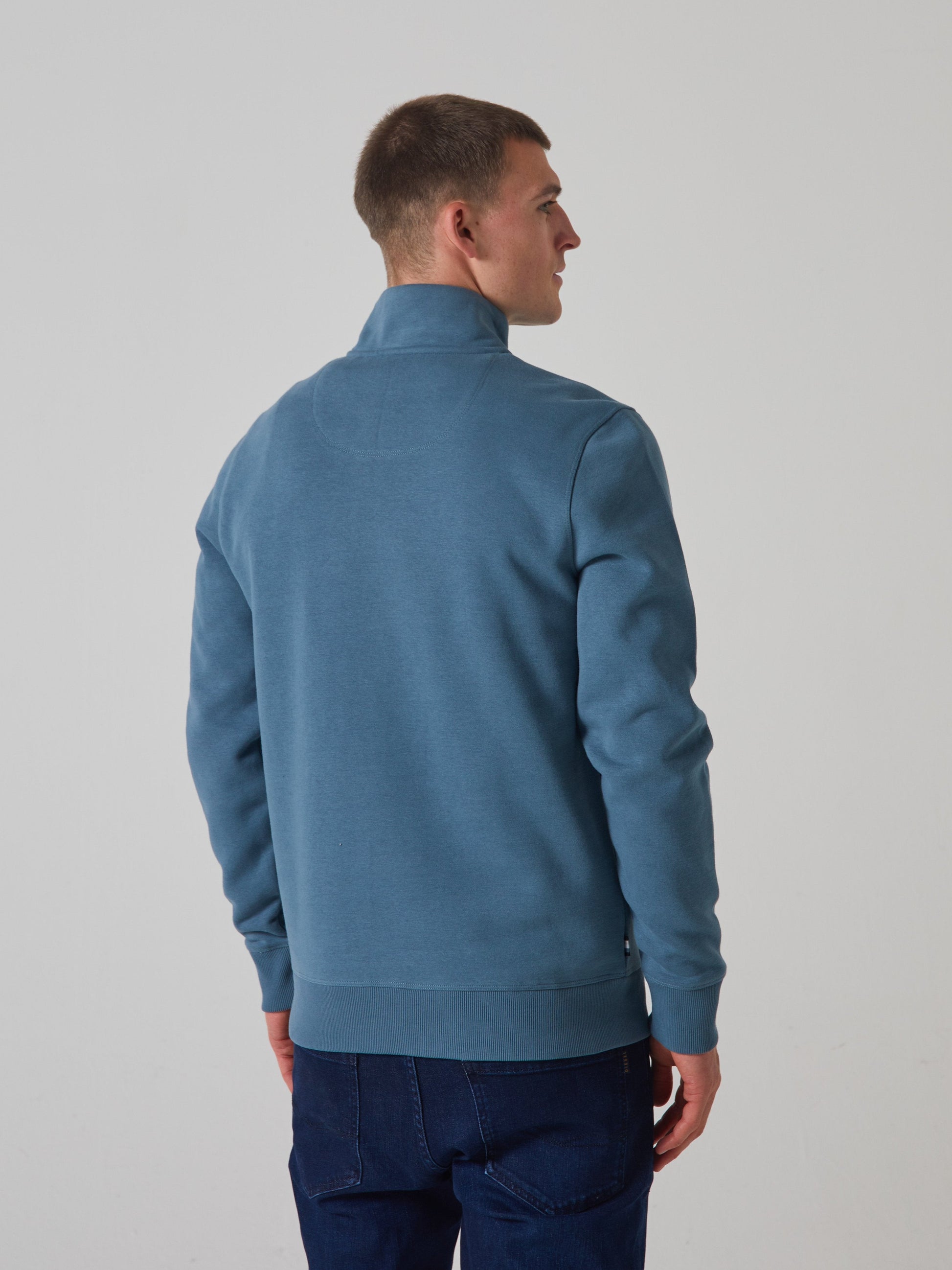 Thomas Half Zip Blue Haven