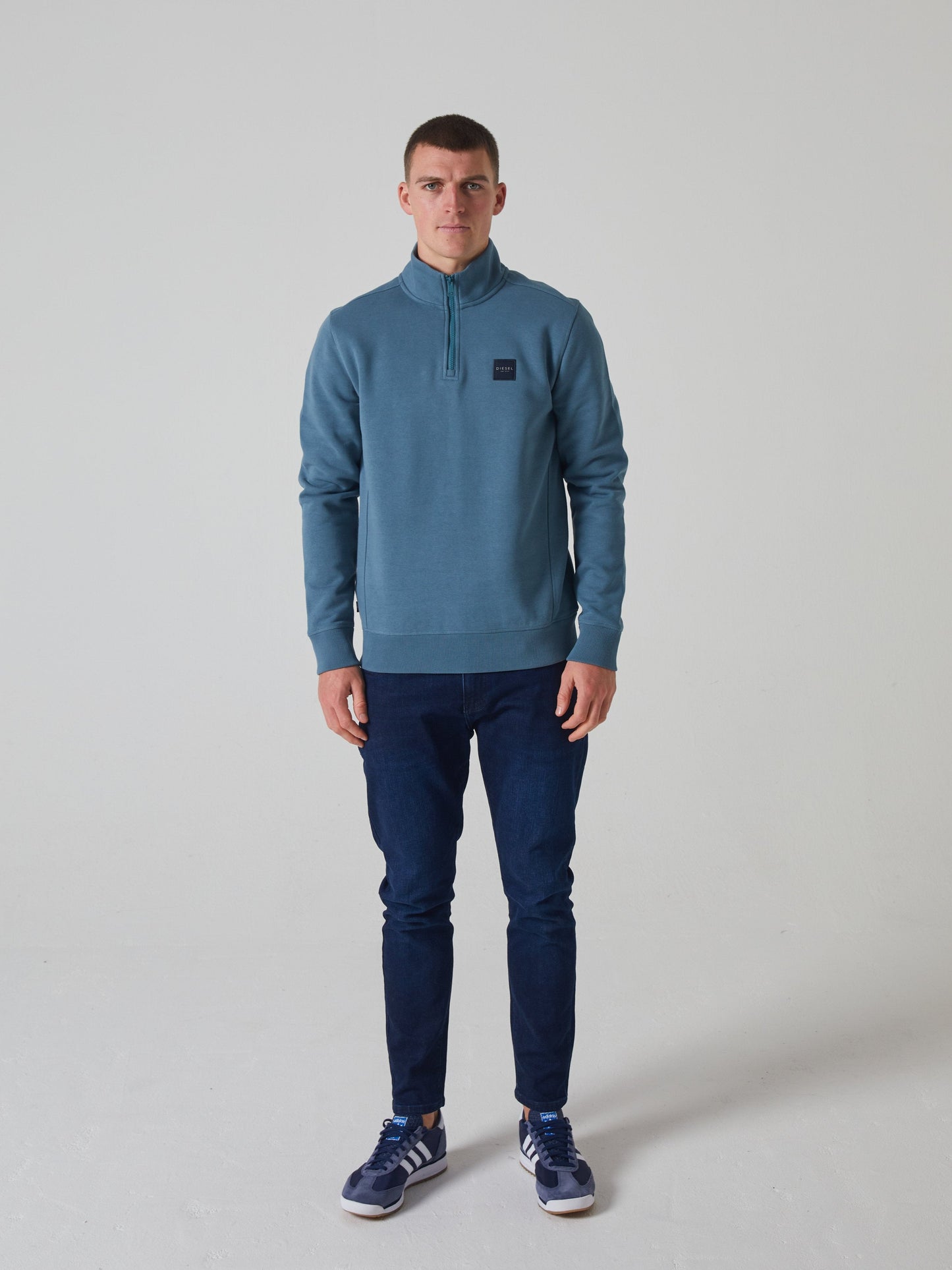 Thomas Half Zip Blue Haven