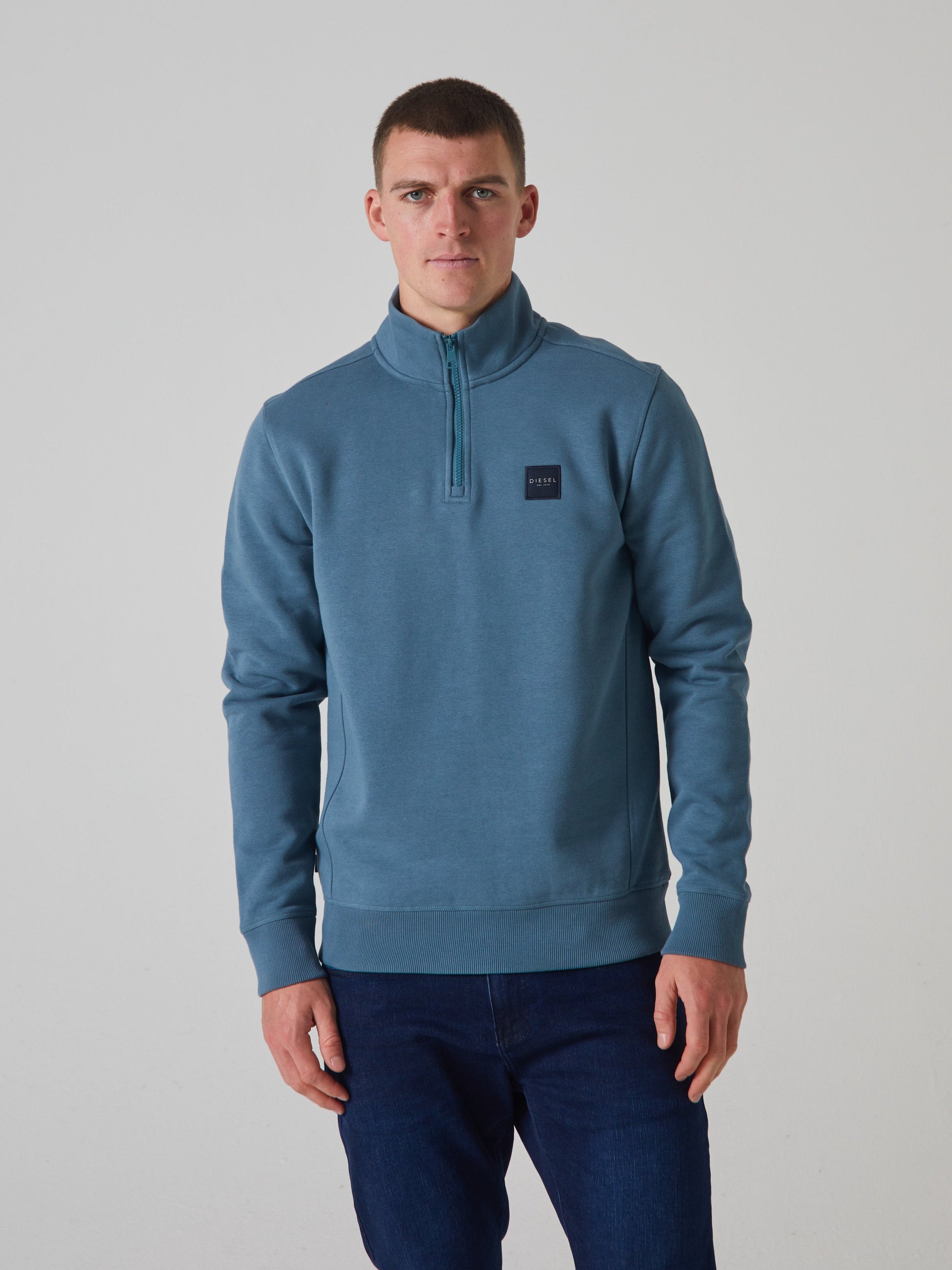 Thomas Half Zip Blue Haven