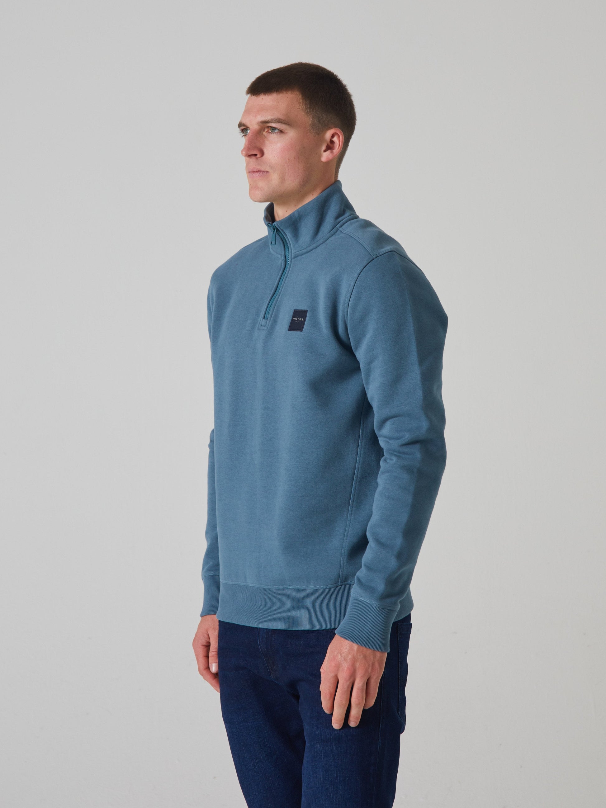 Thomas Half Zip Blue Haven