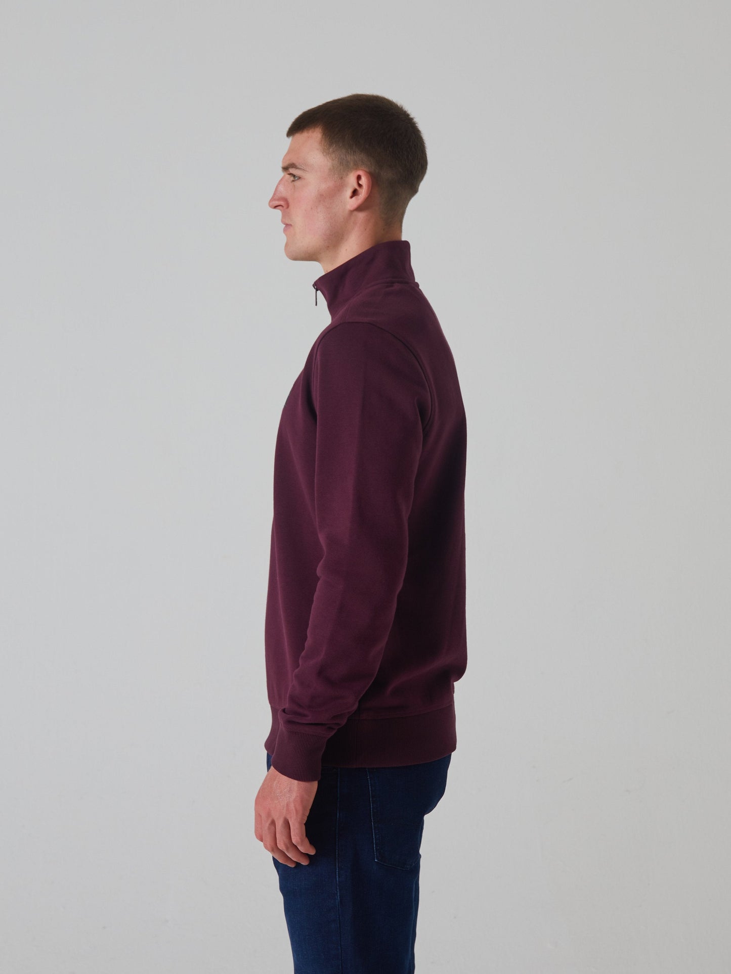 Thomas Half Zip Wine Port