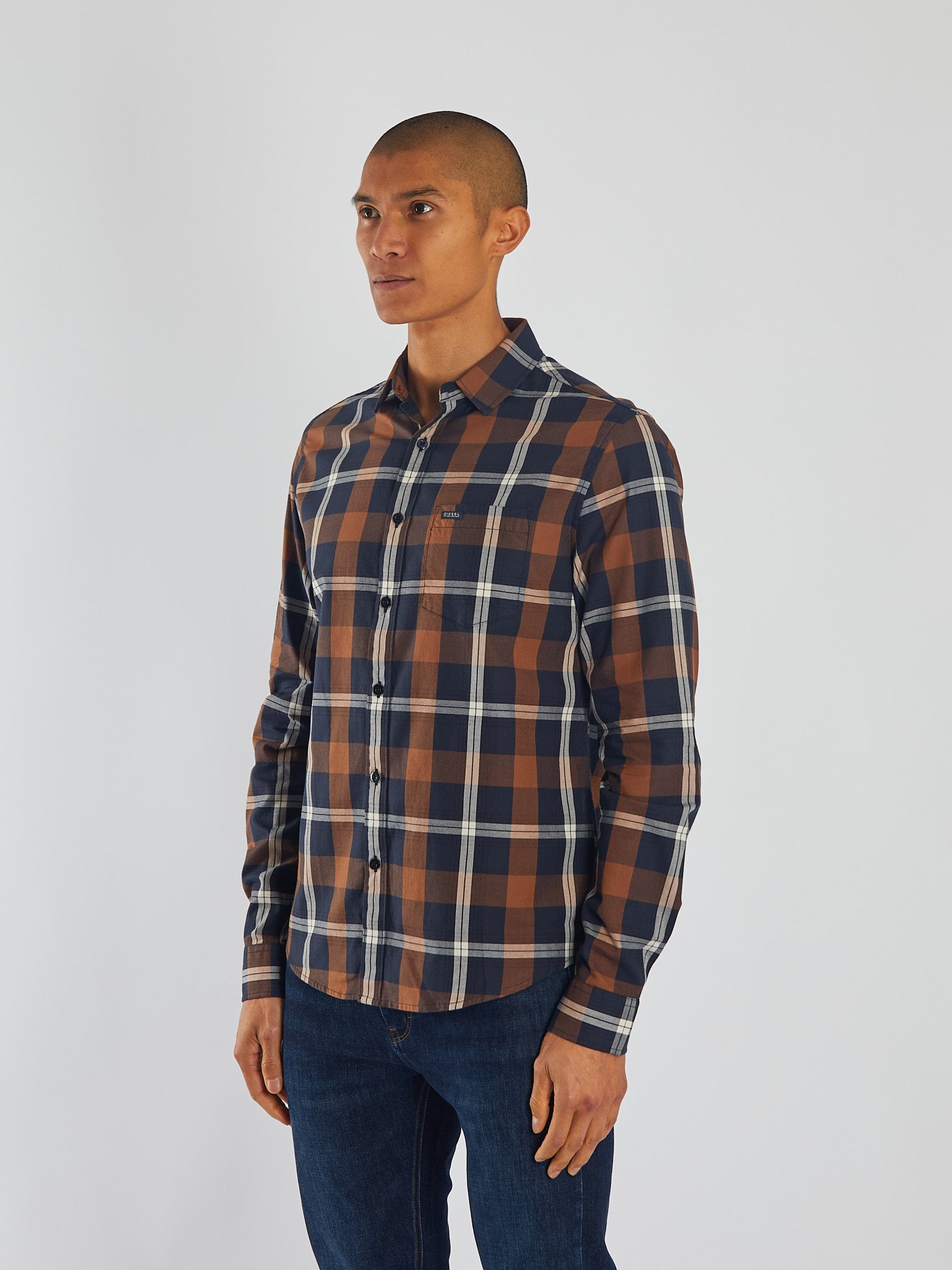 Diesel Maple Wood Check Shirt