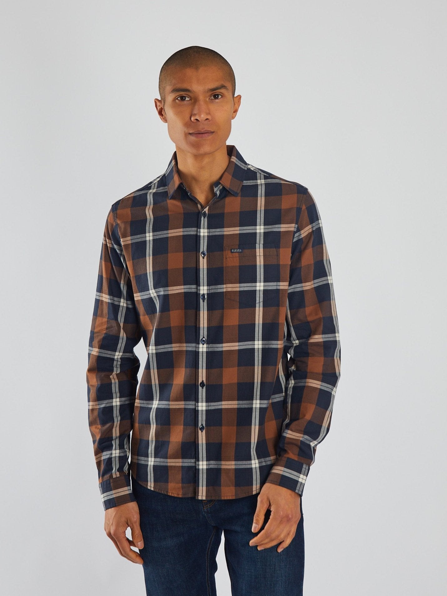 Diesel Maple Wood Check Shirt