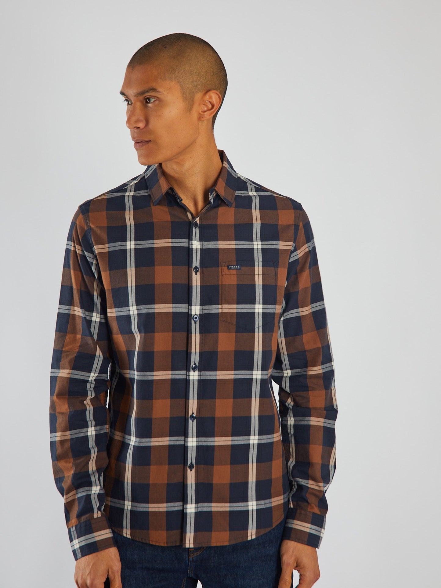 Diesel Maple Wood Check Shirt