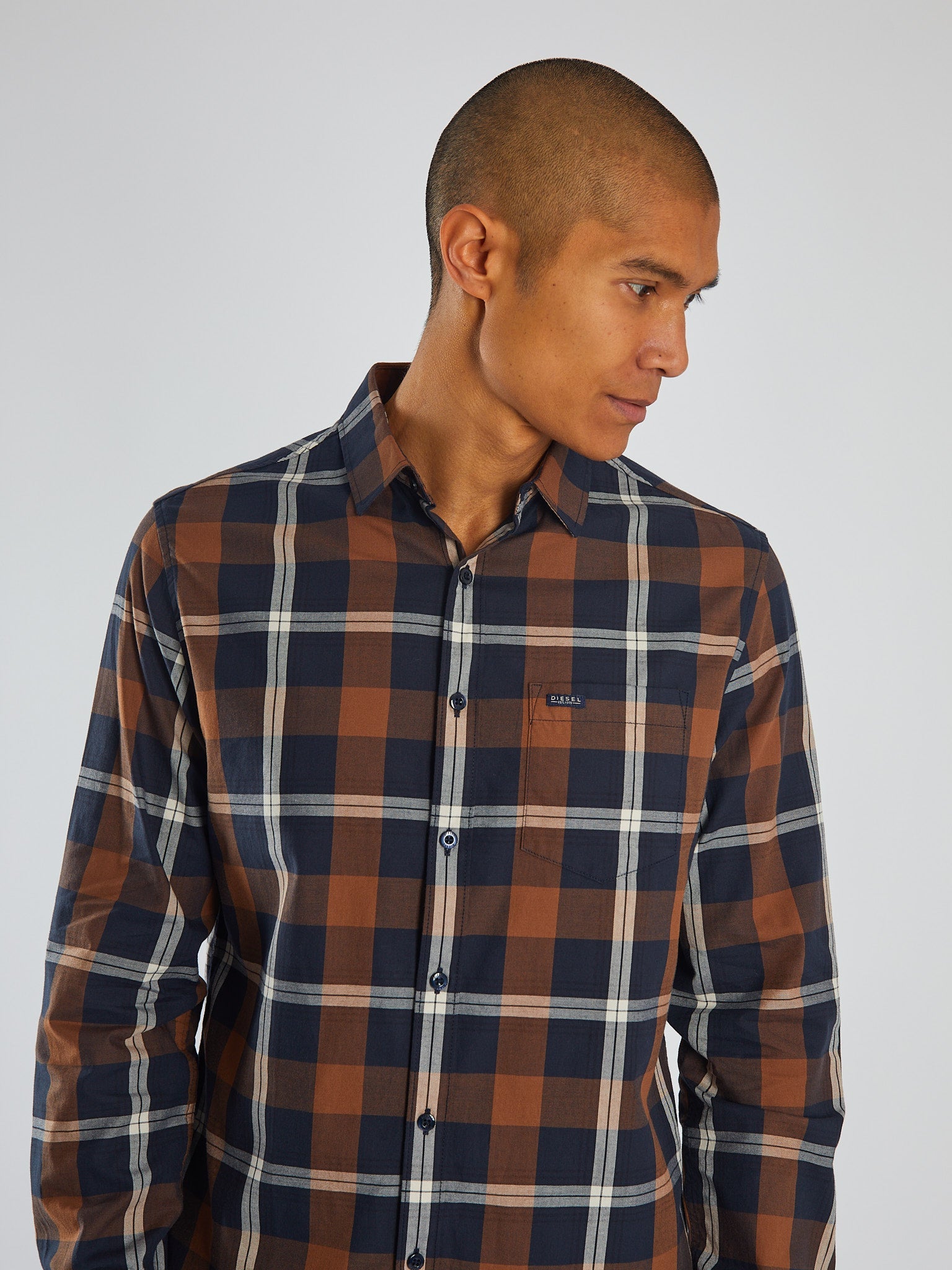 Diesel Maple Wood Check Shirt