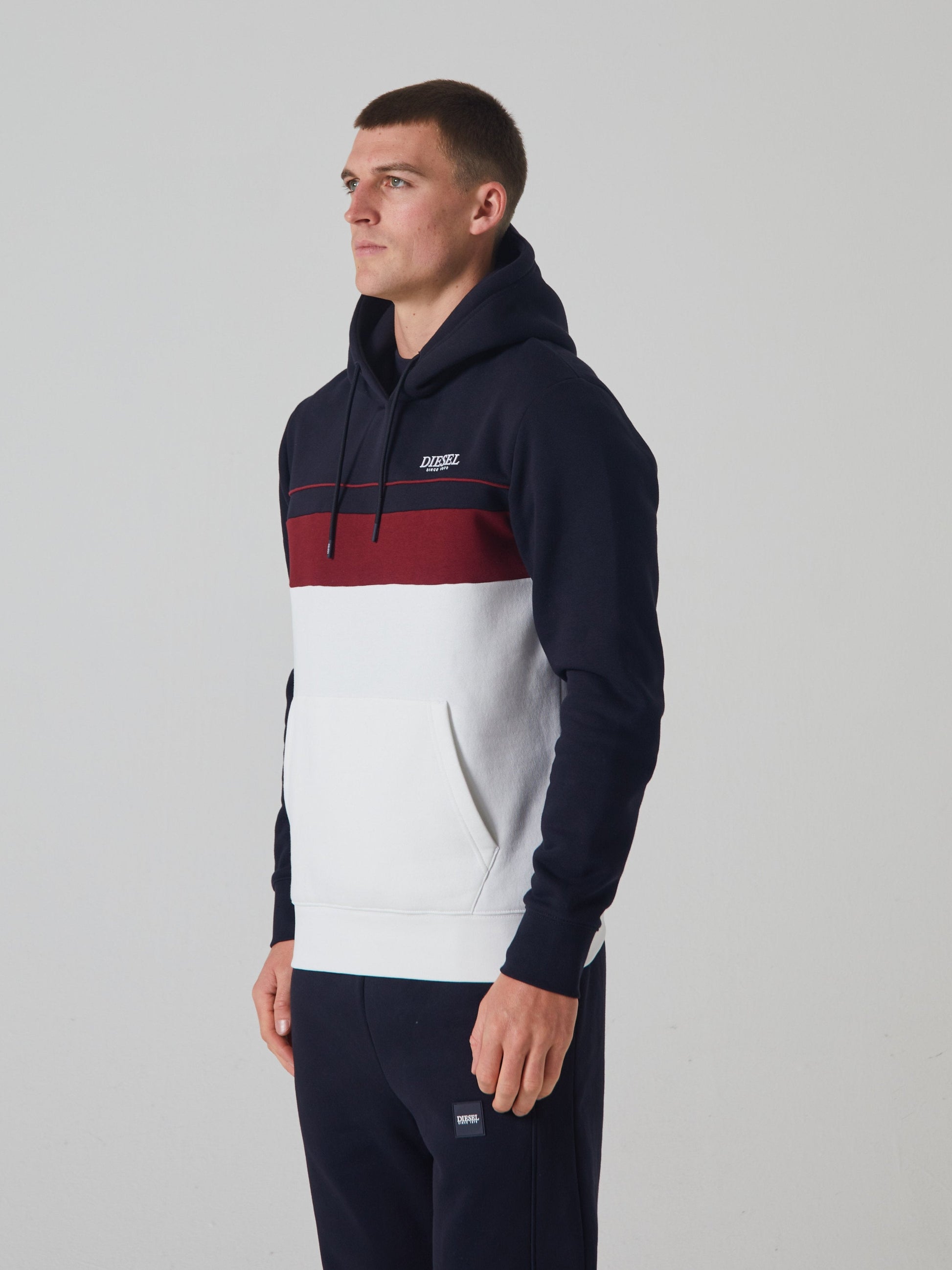 Diesel Mens Astro Navy Hoodie